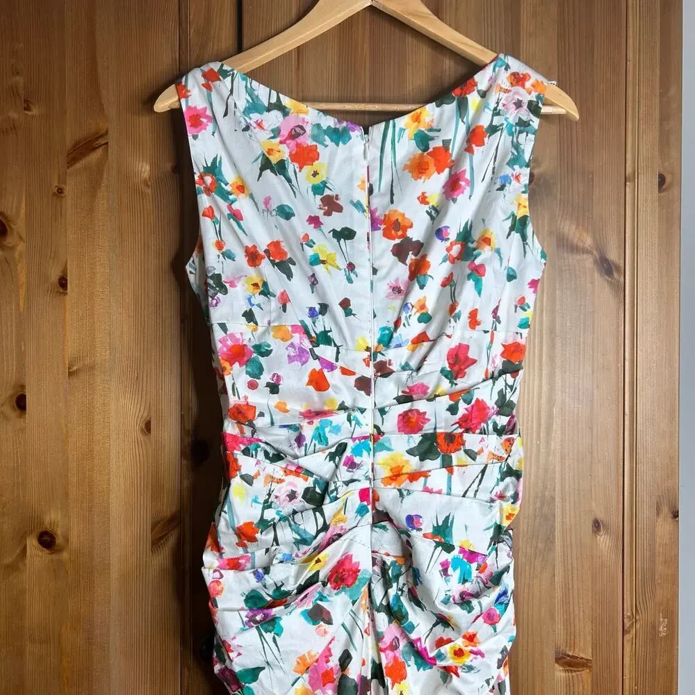 Talbot Runhof‎ Floral Midi Dress